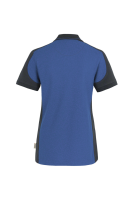 HAKRO Damen Poloshirt Contrast MIKRALINAR®, royalblau/anthrazit