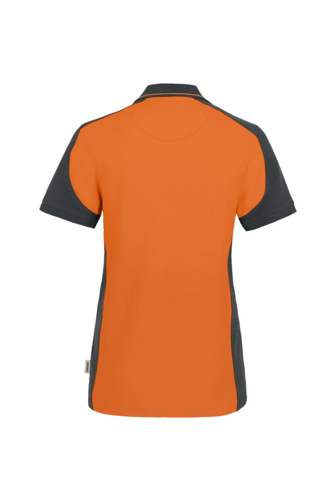 HAKRO Damen Poloshirt Contrast MIKRALINAR®, orange/anthrazit