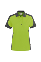 HAKRO Damen Poloshirt Contrast MIKRALINAR®, kiwi/anthrazit