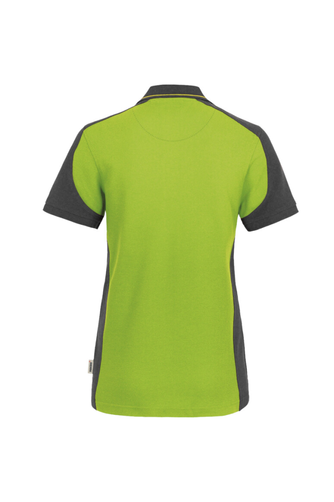 HAKRO Damen Poloshirt Contrast MIKRALINAR®, kiwi/anthrazit