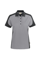 HAKRO Damen Poloshirt Contrast MIKRALINAR®, titan/anthrazit
