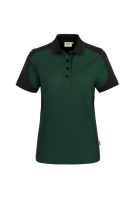 HAKRO Damen Poloshirt Contrast MIKRALINAR®, tanne/anthrazit