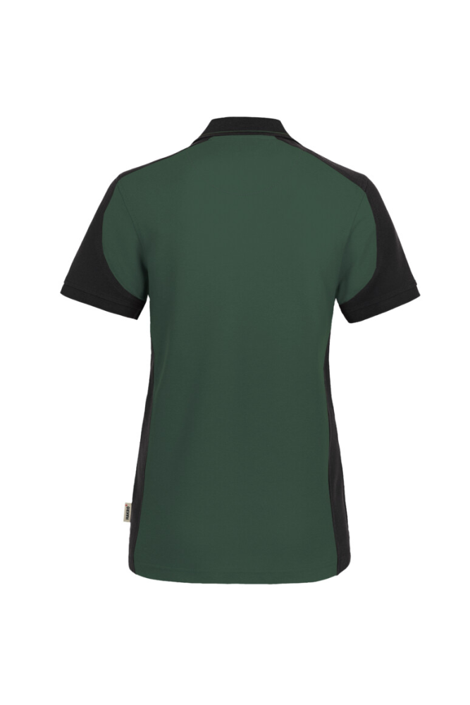 HAKRO Damen Poloshirt Contrast MIKRALINAR®, tanne/anthrazit