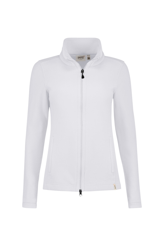 HAKRO Damen Fleecejacke ECO, weiß, XL
