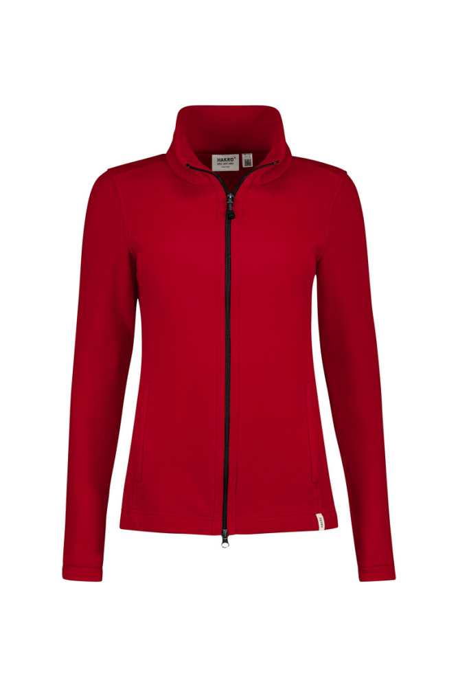 HAKRO Damen Fleecejacke ECO, rot, XL