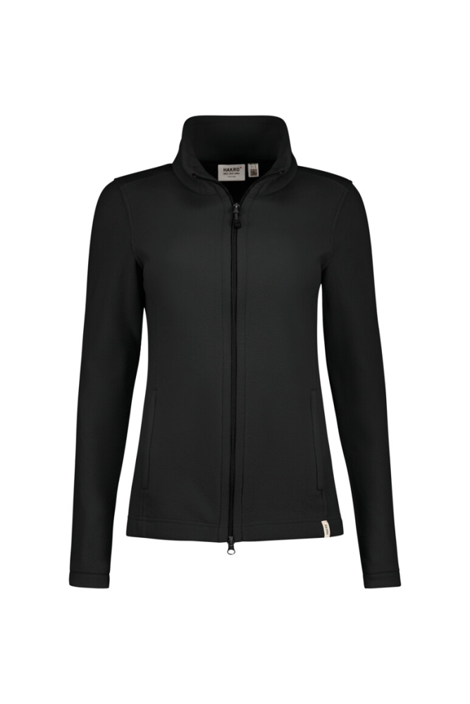 HAKRO Damen Fleecejacke ECO, schwarz, 4XL