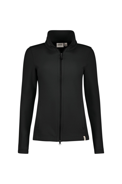 HAKRO Damen Fleecejacke ECO, schwarz