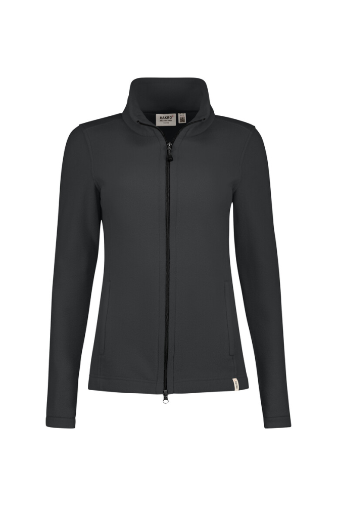 HAKRO Damen Fleecejacke ECO, anthrazit, XS