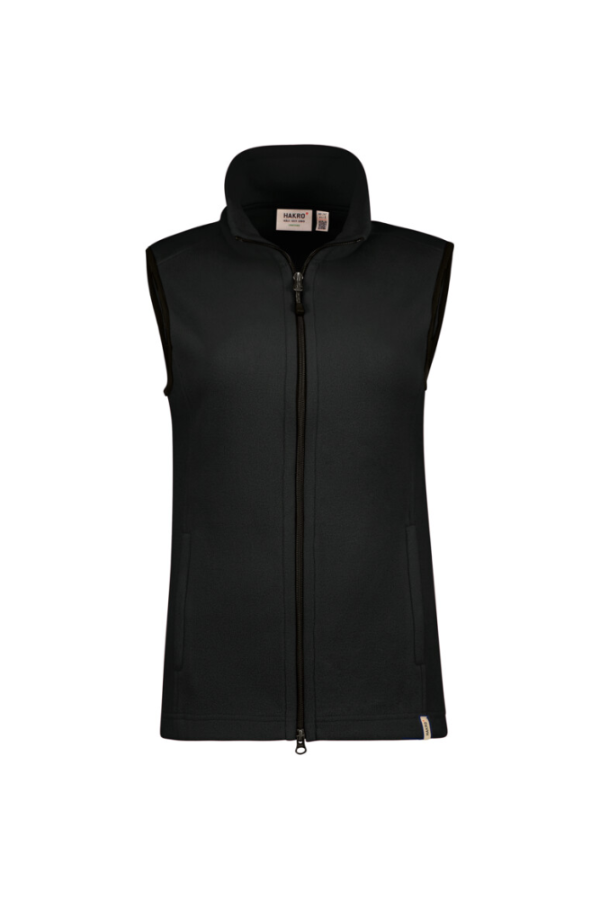 HAKRO Damen Fleeceweste ECO, schwarz