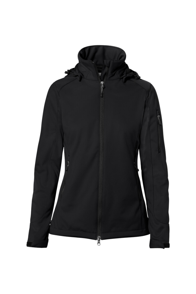 HAKRO Damen Softshelljacke Alberta, schwarz, XS