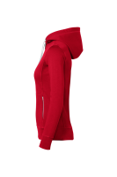 HAKRO Damen Kapuzenjacke Bonded ECO, rot/silber