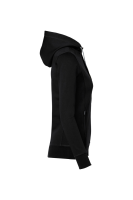 HAKRO Damen Kapuzenjacke Bonded ECO, schwarz/silber