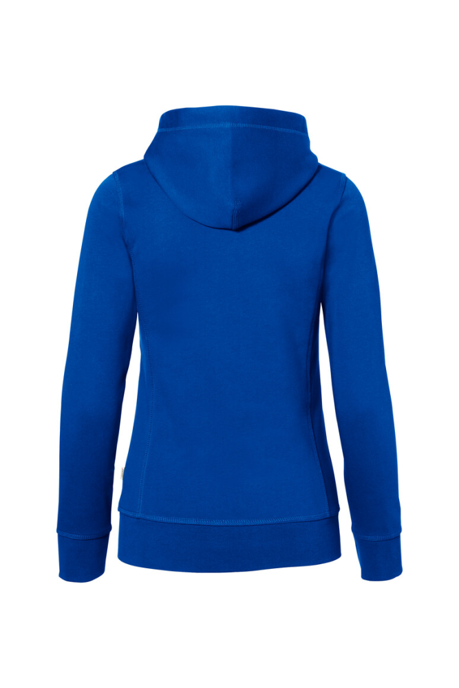 HAKRO Damen Kapuzenjacke Bonded ECO, royalblau/silber