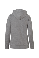 HAKRO Damen Kapuzenjacke Bonded ECO, grau meliert/tinte