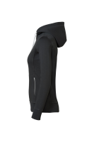 HAKRO Damen Kapuzenjacke Bonded ECO, anthrazit/silber