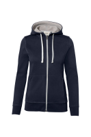 HAKRO Damen Kapuzenjacke Bonded ECO, tinte/silber