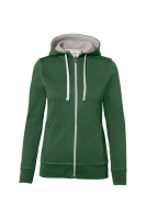 HAKRO Damen Kapuzenjacke Bonded ECO, tanne/silber