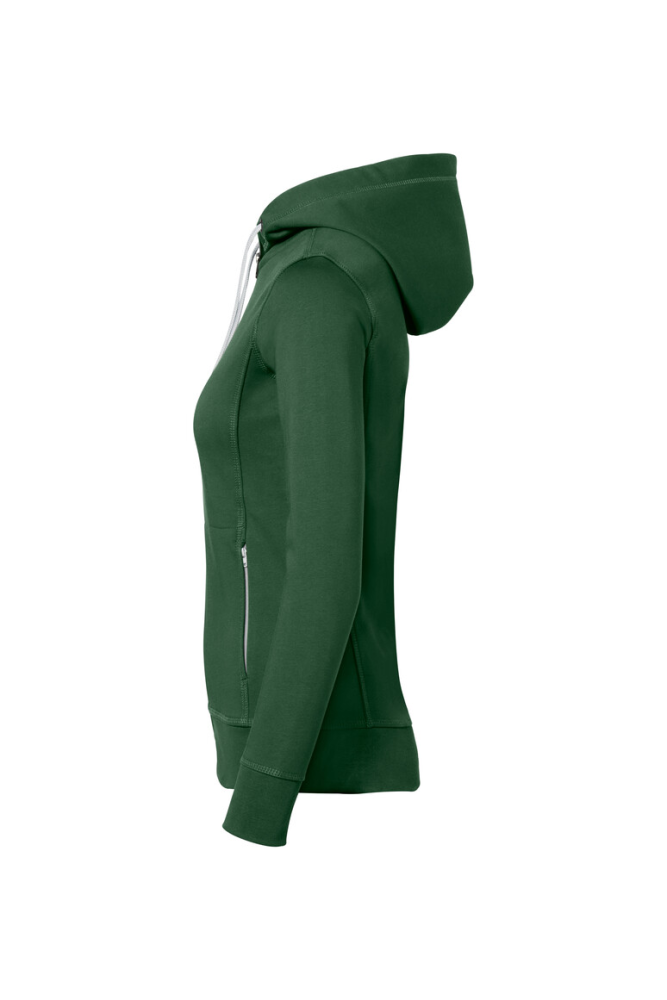 HAKRO Damen Kapuzenjacke Bonded ECO, tanne/silber