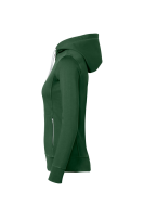 HAKRO Damen Kapuzenjacke Bonded ECO, tanne/silber