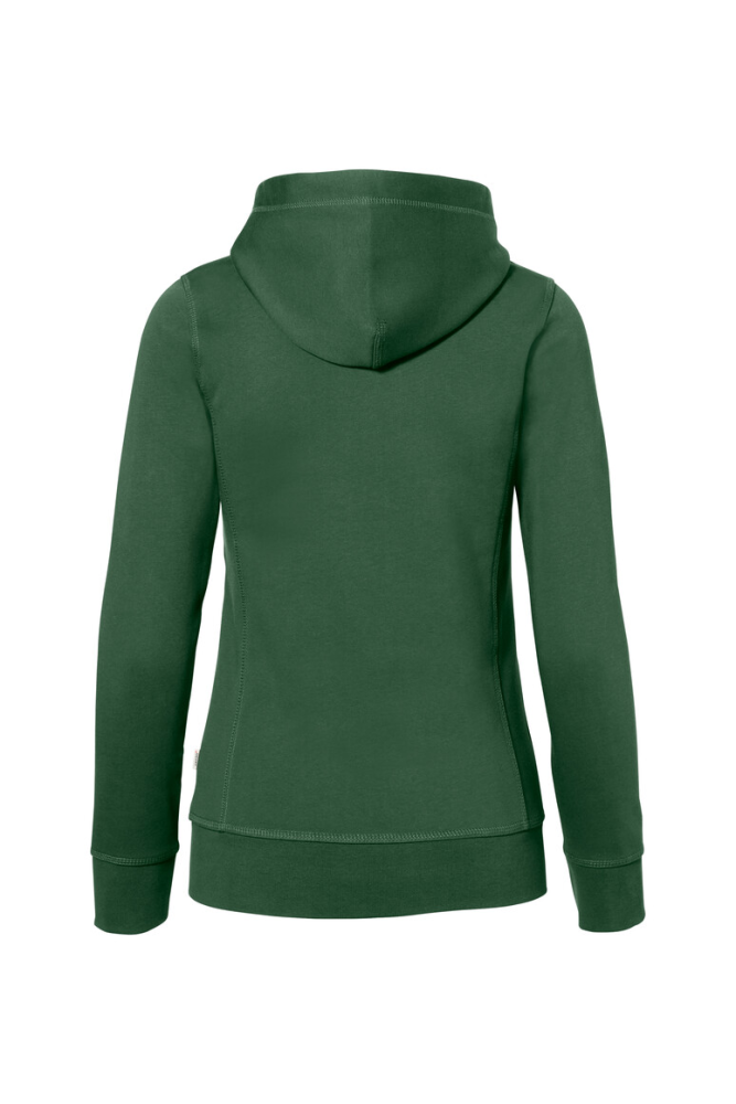 HAKRO Damen Kapuzenjacke Bonded ECO, tanne/silber
