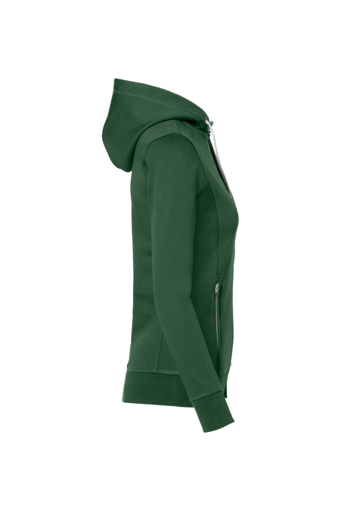 HAKRO Damen Kapuzenjacke Bonded ECO, tanne/silber