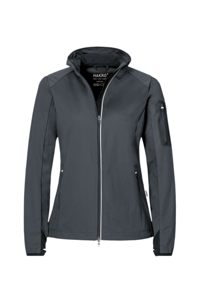 HAKRO Damen Light-Softshelljacke Sidney, anthrazit