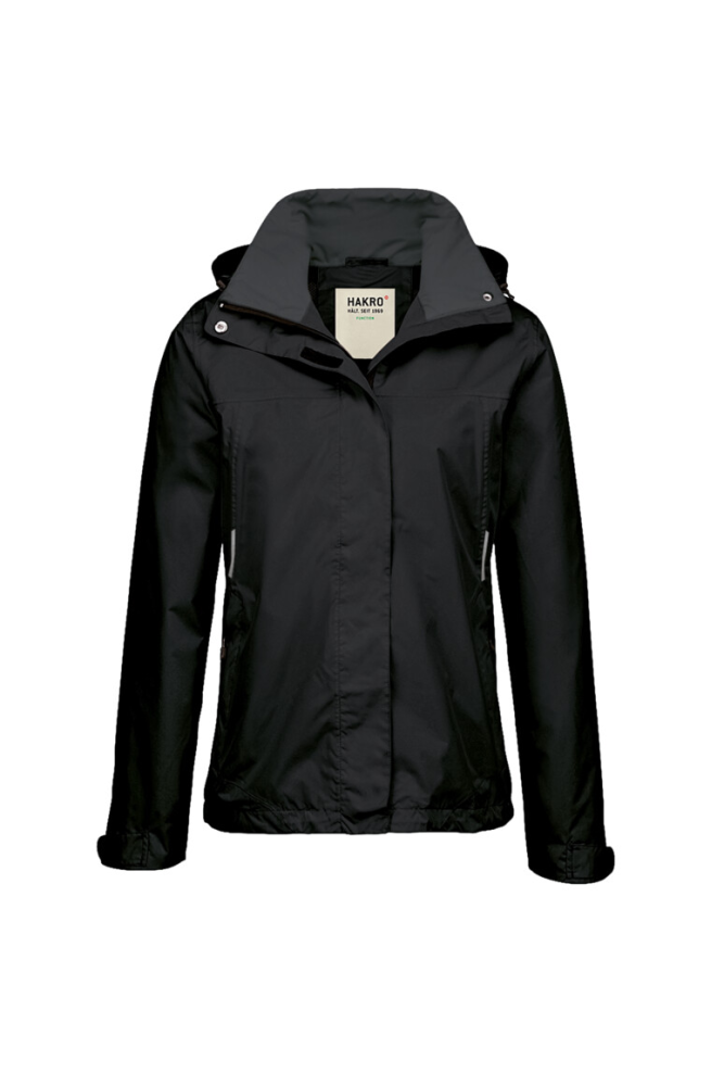 HAKRO Damen Regenjacke Colorado, schwarz, M