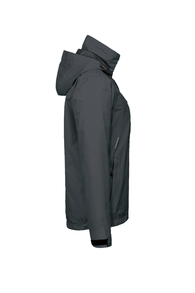 HAKRO Damen Regenjacke Colorado, anthrazit, XS
