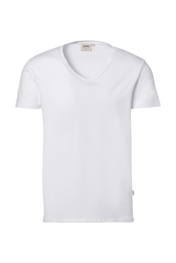HAKRO V-Shirt Stretch, weiß