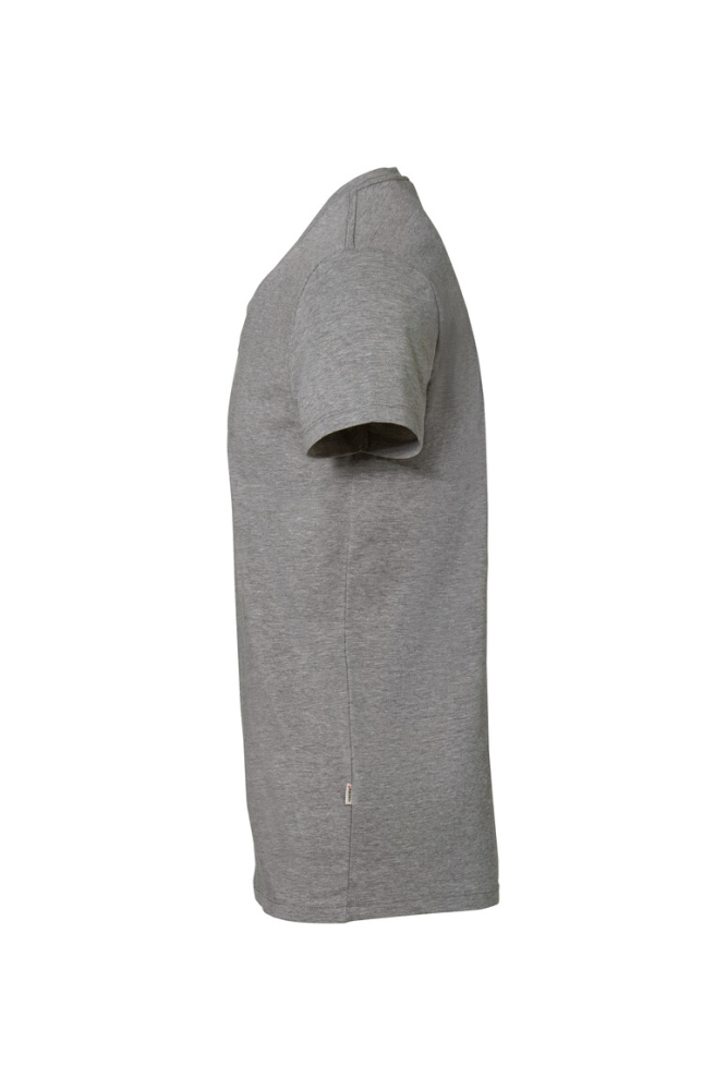 HAKRO V-Shirt Stretch, grau meliert