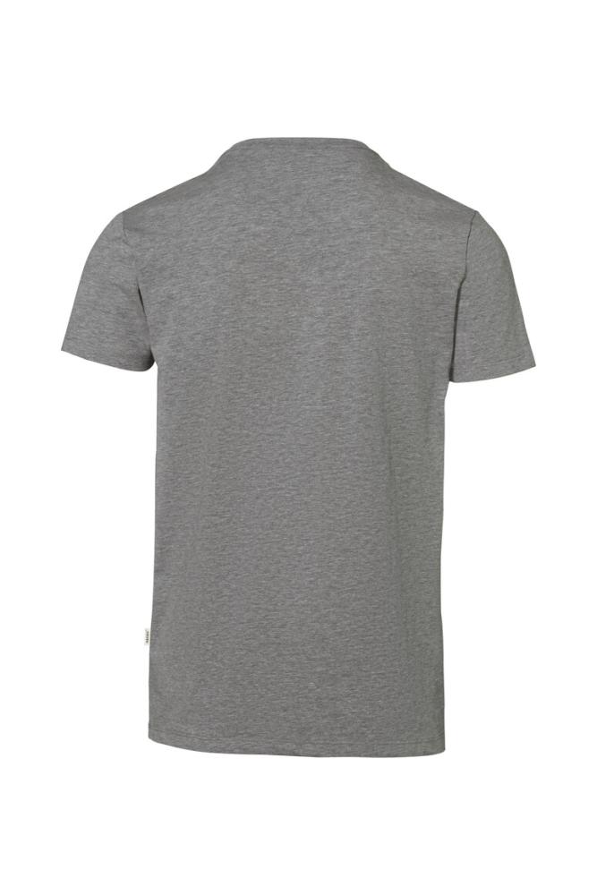 HAKRO V-Shirt Stretch, grau meliert