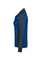 HAKRO Damen Sweatjacke Contrast MIKRALINAR®, royalblau/anthrazit