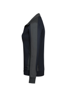 HAKRO Damen Sweatjacke Contrast MIKRALINAR®, tinte/anthrazit