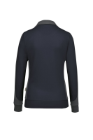 HAKRO Damen Sweatjacke Contrast MIKRALINAR®, tinte/anthrazit