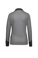 HAKRO Damen Sweatjacke Contrast MIKRALINAR®, titan/anthrazit