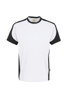 HAKRO T-Shirt Contrast MIKRALINAR®, weiss/anthrazit