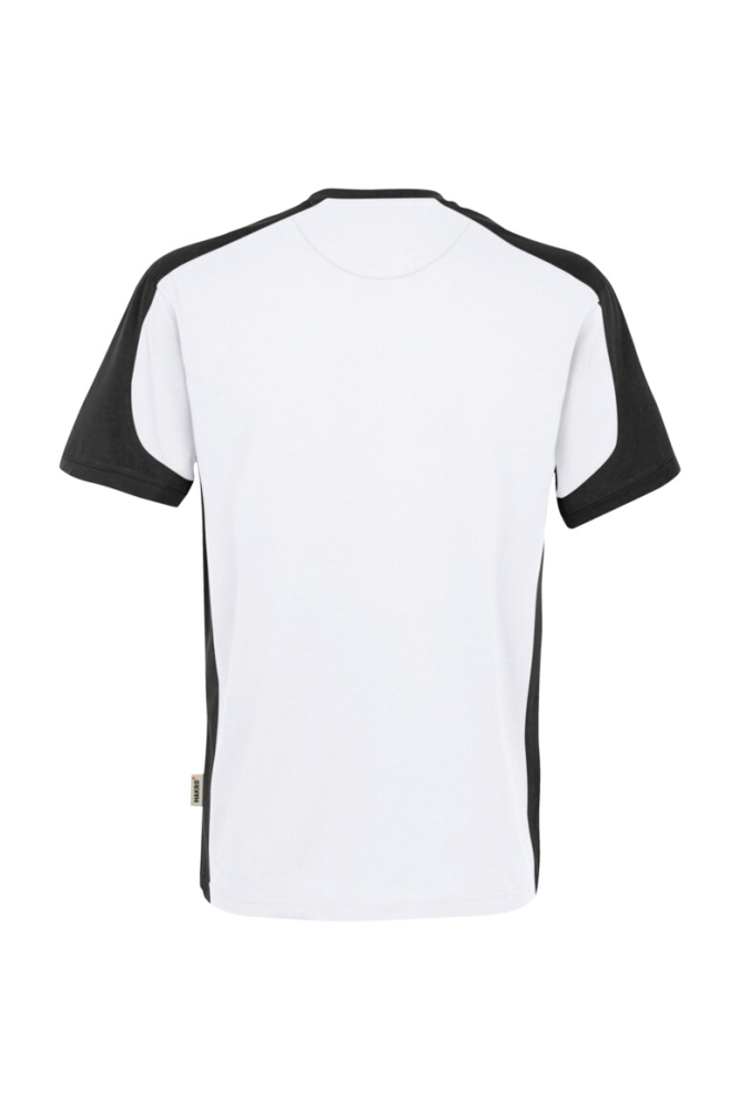 HAKRO T-Shirt Contrast MIKRALINAR®, weiss/anthrazit