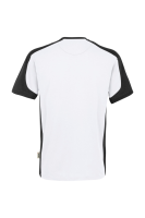 HAKRO T-Shirt Contrast MIKRALINAR®, weiss/anthrazit