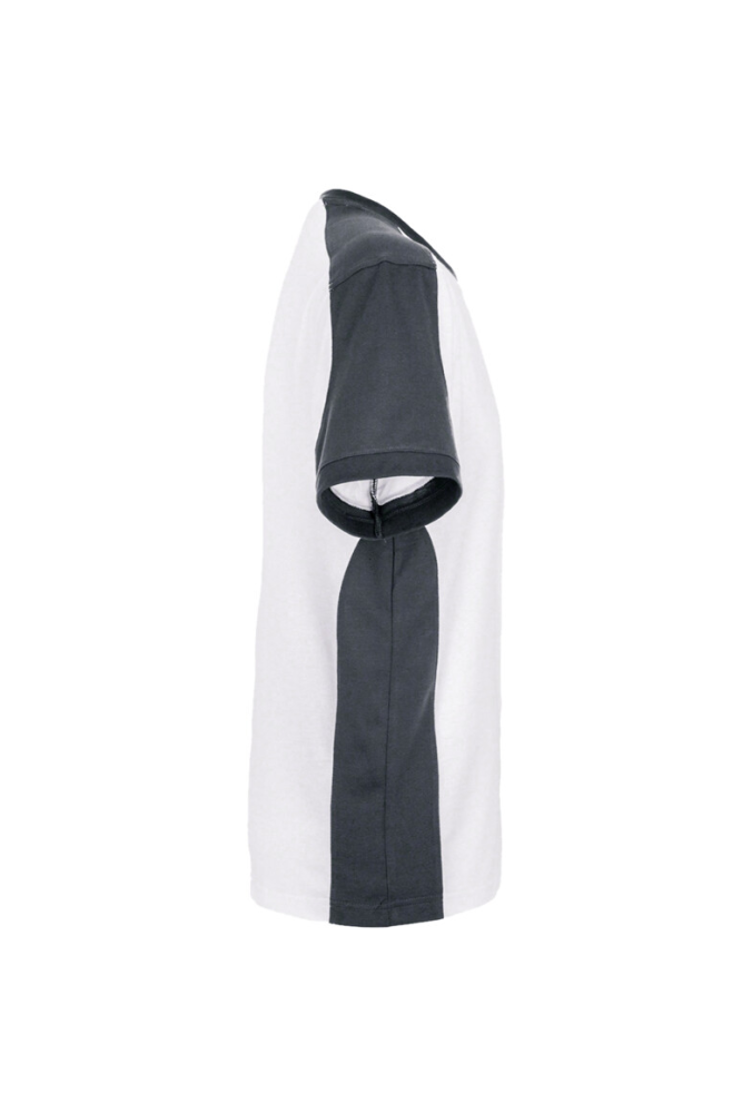 HAKRO T-Shirt Contrast MIKRALINAR®, weiss/anthrazit