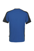 HAKRO T-Shirt Contrast MIKRALINAR®, royalblau/anthrazit