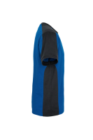 HAKRO T-Shirt Contrast MIKRALINAR®, royalblau/anthrazit