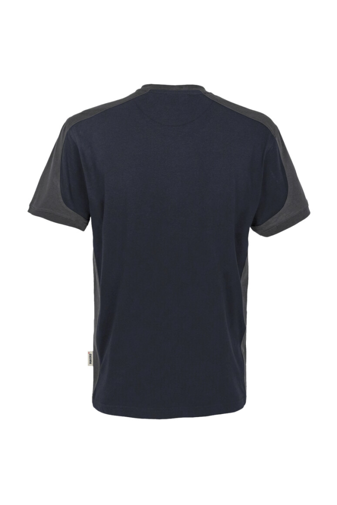 HAKRO T-Shirt Contrast MIKRALINAR®, tinte/anthrazit