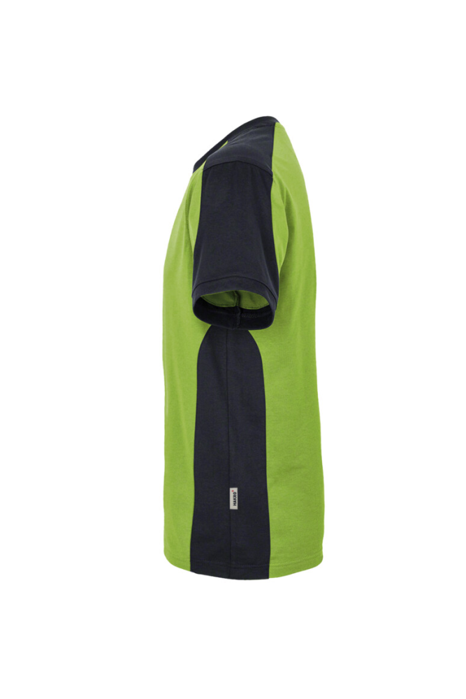 HAKRO T-Shirt Contrast MIKRALINAR®, kiwi/anthrazit