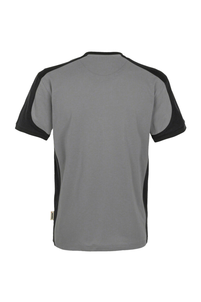 HAKRO T-Shirt Contrast MIKRALINAR®, titan/anthrazit