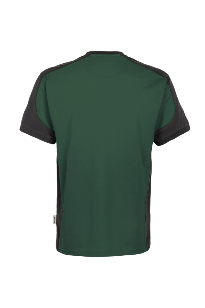 HAKRO T-Shirt Contrast MIKRALINAR®, tanne/anthrazit