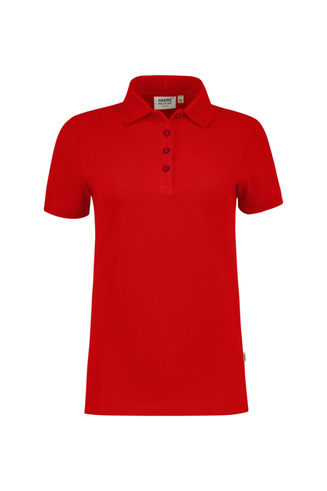 HAKRO Damen Poloshirt Bio-Baumwolle GOTS, rot