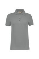 HAKRO Damen Poloshirt Bio-Baumwolle GOTS, grau meliert