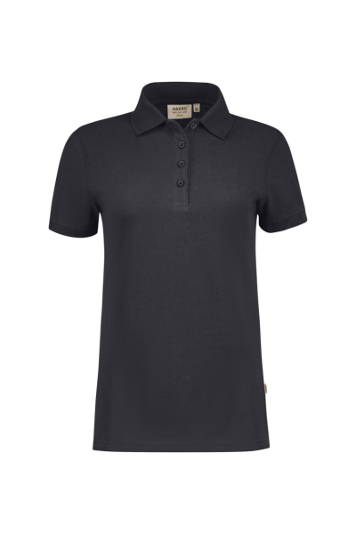 HAKRO Damen Poloshirt Bio-Baumwolle GOTS, karbongrau