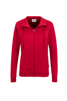 HAKRO Damen Sweatjacke College, rot