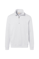 HAKRO zip-sweatshirt premium, weiß
